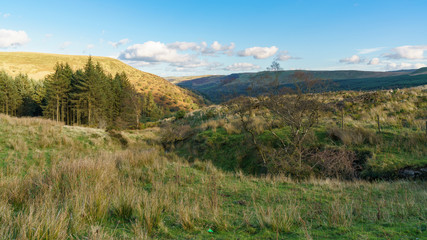 Landscape in the Brecon Beacons National Park between Torpantau and Blaen-y-glyn, Powys, Wales, UK