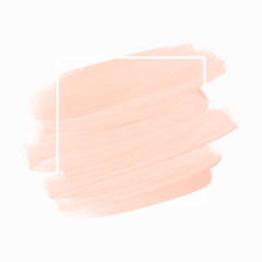 Logo brush painted watercolor background vector. Perfect design for headline and sale banner. 