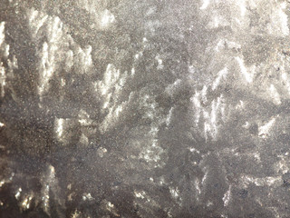 Ice patterns on window