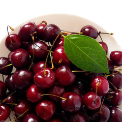 bunch of ripe cherries
