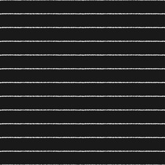 seamless black and white horizontal stripes textile fabric pattern - Vector