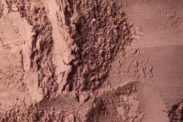 Texture of cosmetic clay, closeup