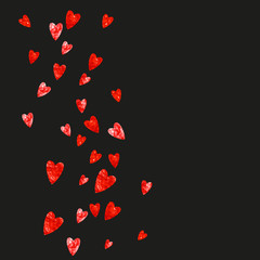 Valentines day. Vector confetti. 