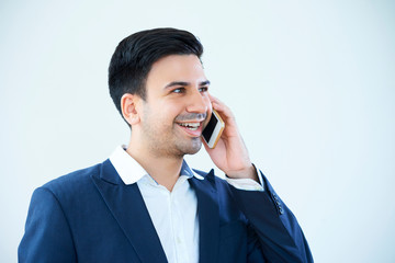 Office worker talking on the phone