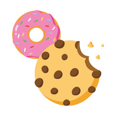 Fototapeta premium fast food related