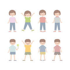 子供・男の子・女の子（表情）