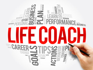 Life Coach word cloud collage