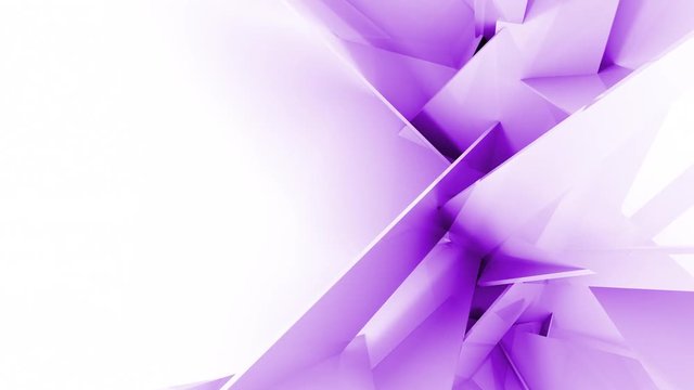 Abstract 3d shapes lines animation. Set of 5 different colors. 4k seamless loop footage.
