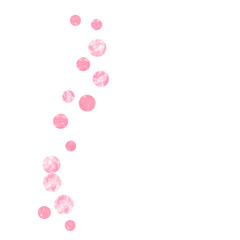 Gold glitter confetti with dots