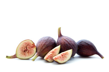 Figs fruits isolated on white background