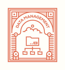 DATA MANAGEMENT ICON CONCEPT