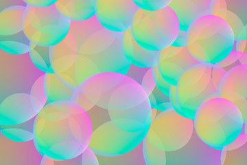 Colorful geometric gradient background. Abstract texture with spheres