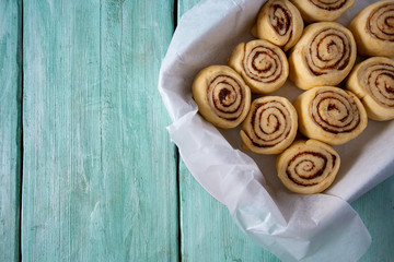 raw cinnamon rolls