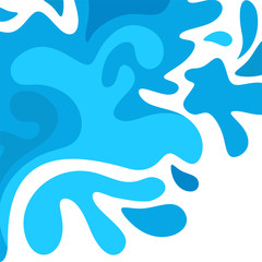 Pattern of blue drops. Layout for template design and design. Web and printing.