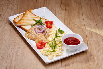 breakfast in the cafe