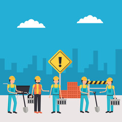 worker construction equipment