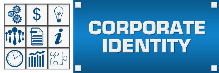 Corporate Identity Business Symbols Grid Left 