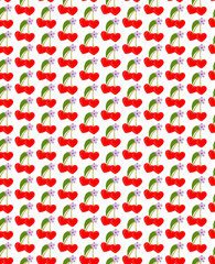 Hearts and flowers background. Seamless pattern and wallpaper with hearts, flowers and leaves. Vector illustration on white background.