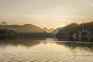 Alpsee nach Sonnenuntergang