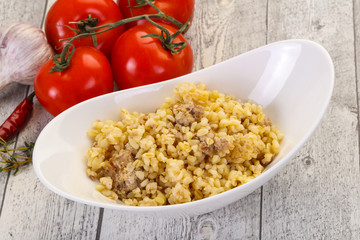 Bulgur with meat
