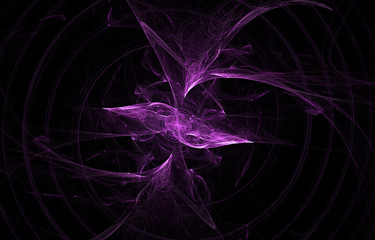 Abstract fractal art background illustration space geometry.