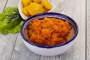 Zucchini squash caviar