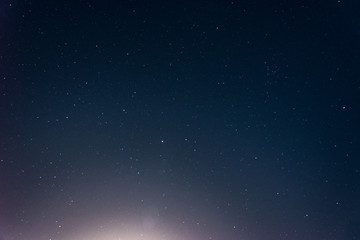 Beautiful night starry sky full frame