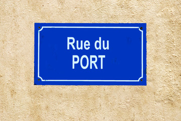 Panneau indicateur de rue