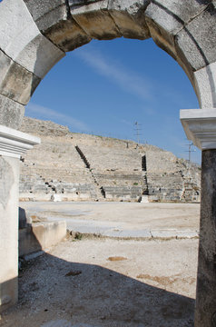 Philippi is located near the ruins of the ancient city and is part of the region of East Macedonia and Thrace in Kavala, Greece. 