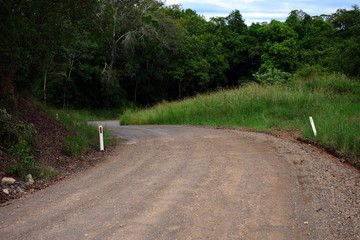 Australian unsealed dirt rural road background