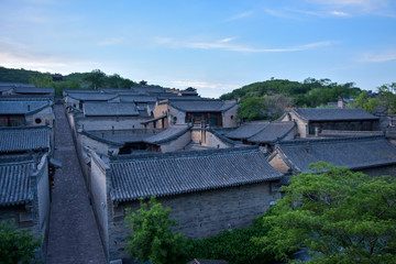 Fototapeta premium Ancient Chinese Architectural Complex, Tile Roof of Houses