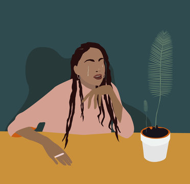 Crying woman
