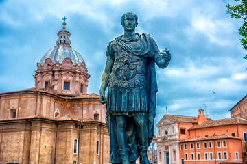 Statue of Cesar at the Roman Forum
