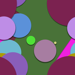 Flat material design - Creative vector trend seamless