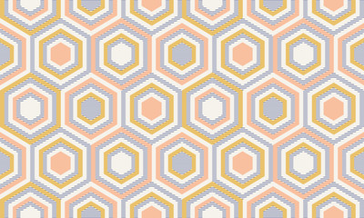 Abstract geometry in retro colors, geometric shapes geo pattern