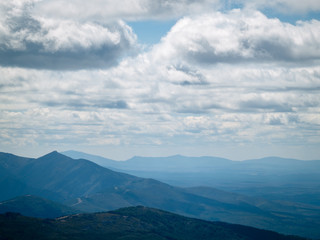 Obraz premium Aerial view of a mountain landscape from La Pena de Francia in La Alberca (Salamanca)