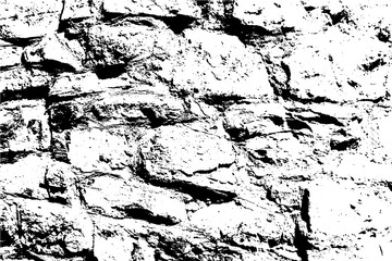 Bricks and stones texture, abstract vector background.