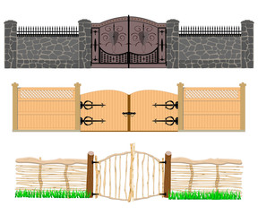 three options for the development of gate construction technology.