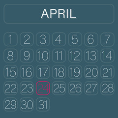 Calender Page April 24