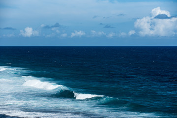 Beautiful view of ocean waves