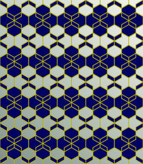 Fototapeta premium Gradient linear seamless pattern