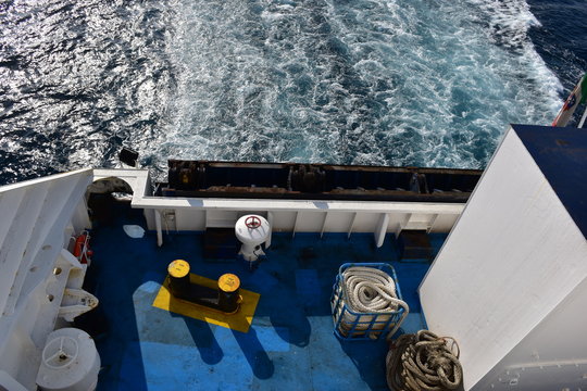 quadrato di poppa di una nave mercantile