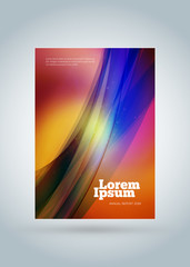 Business brochure cover design template. Modern business poster. Abstract colorful background