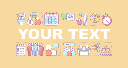 Teamwork word concepts banner