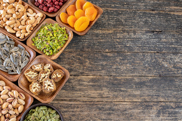 Dried fruits and nuts
