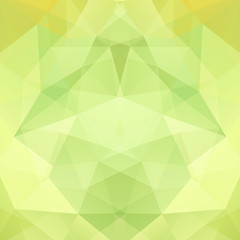 Abstract background consisting of pastel green triangles. Geometric design for business presentations or web template banner flyer. Vector illustration