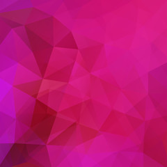 Abstract background consisting of pink triangles. Geometric design for business presentations or web template banner flyer. Vector illustration