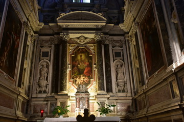 Fototapeta premium Interni della Chiesa di S. Maria, cattedrale di Sarzana, La Spezia
