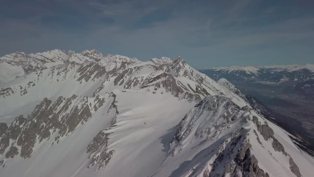 View from the Mountain Hafelekar Innsbruck Austria