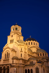 Fototapeta na wymiar Catedral de Alexander Nevski en Sofía, Bulgaria